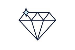 An illustration of a chemistry bottle next to a diamond An illustration of a chemistry bottle next to a diamond