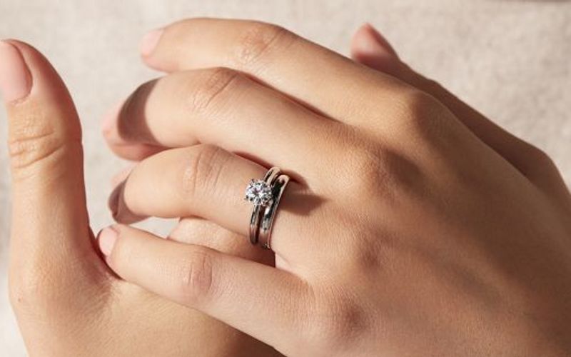 Classic Solitaire engagement ring and wedding band Classic Solitaire engagement ring and wedding band