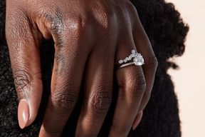 Curved wedding band and engagement ring Curved wedding band and engagement ring