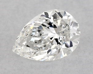 1.00 Carat E-VS2 Pear Shaped Diamond