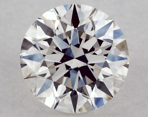 0.52 Carat H-VVS1 Excellent Cut Round Diamond