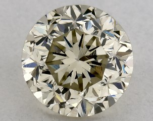 0.60 Carat Fancy Orange-VS2 Round Cut Diamond