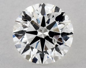 1.00 Carat H-SI2 Excellent Cut Round Diamond