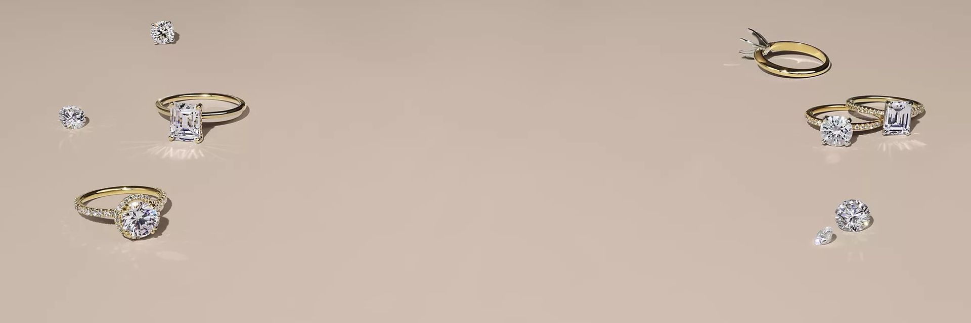 Eight diamonds in different fancy shapes