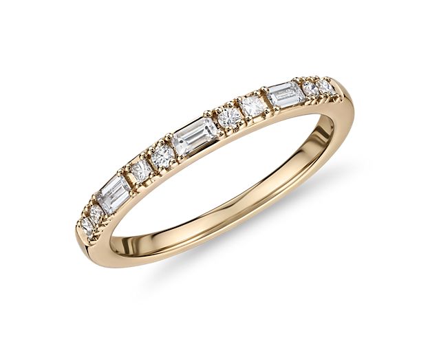 Dot Dash Diamond Ring in 14k Yellow Gold (1/4 ct. tw.)