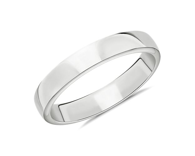 Skyline Comfort Fit Wedding Ring in Platinum (4mm)