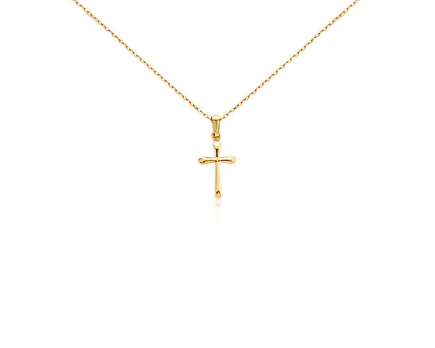 Children's Cross Pendant in 14k Yellow Gold