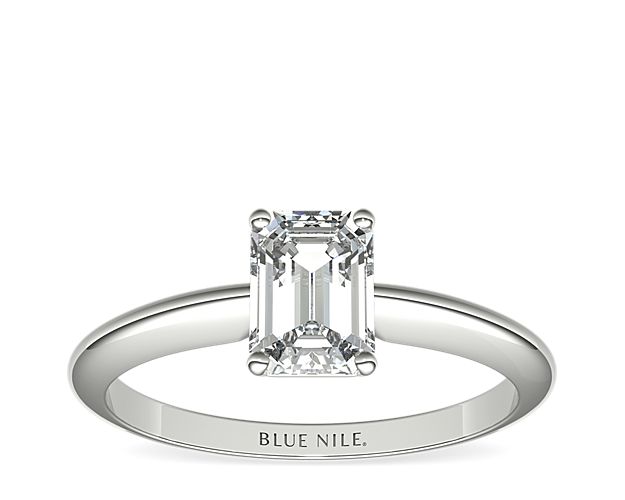 Classic Four-Prong Solitaire Engagement Ring in 14k White Gold