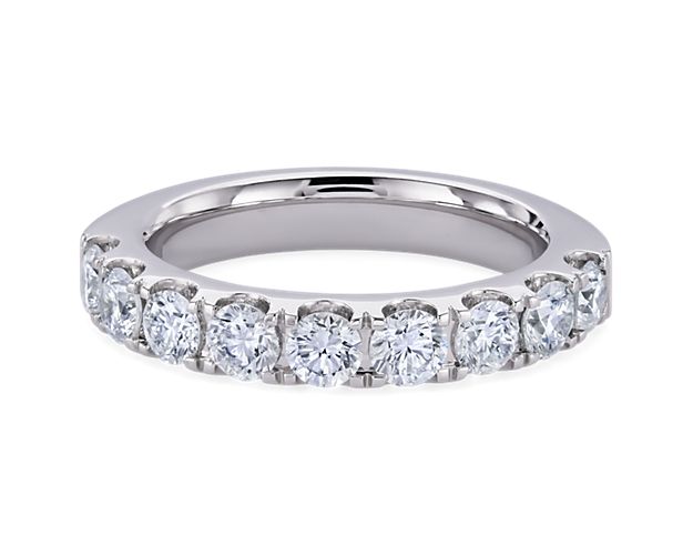 Lab Grown Diamond Pave Band in 14k White Gold (1 1/2 ct. tw.)