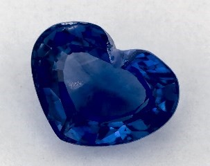 1.41 carat Heart Natural Blue Sapphire