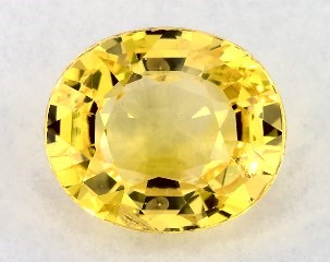1.07 carat Oval Natural Yellow Sapphire