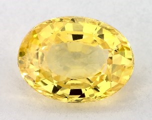 1.09 carat Oval Natural Yellow Sapphire