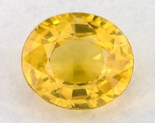 1.12 carat Oval Natural Yellow Sapphire