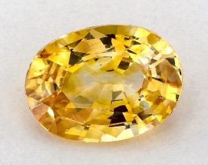 1.25 carat Oval Natural Yellow Sapphire