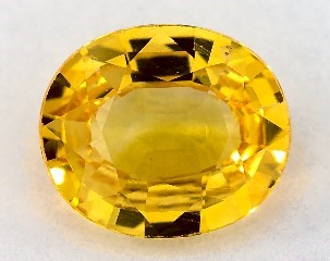 1.27 carat Oval Natural Yellow Sapphire