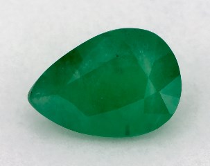 1.01 carat Pear Natural Green Emerald