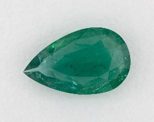 1.65 carat Pear Natural Green Emerald