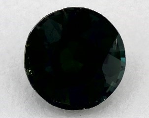 1.04 carat Round Natural Green Sapphire