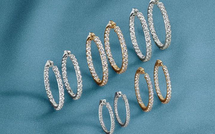 Lab grown diamond earrings